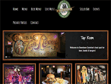 Tablet Screenshot of columbiastreettaproom.com